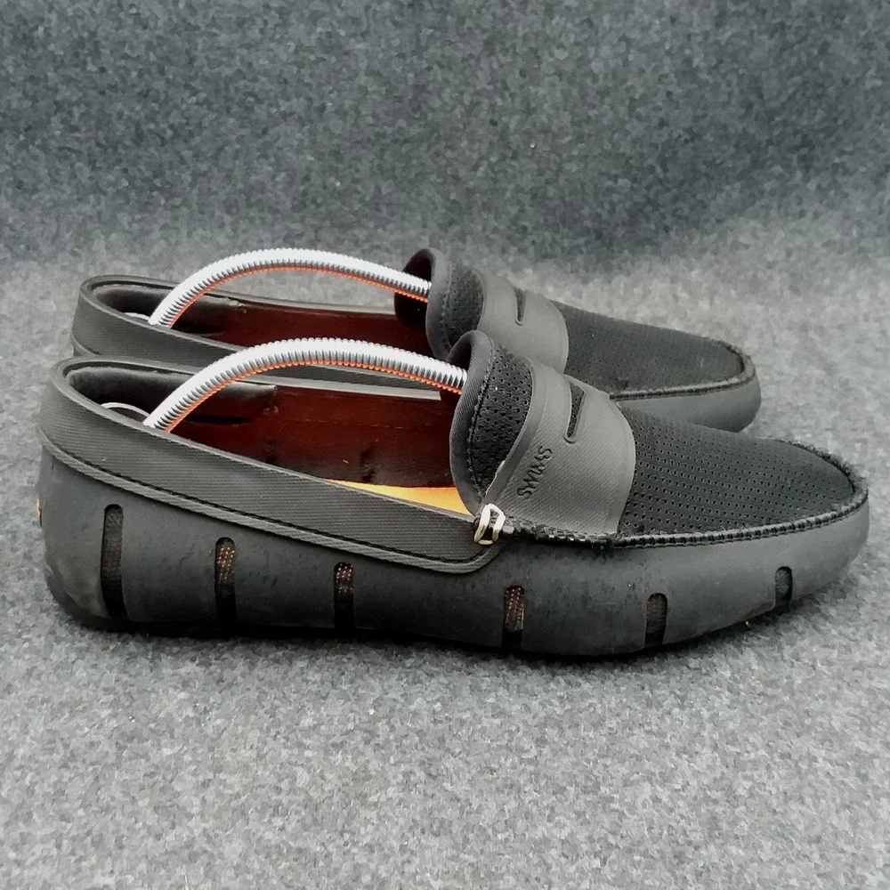 SWIMS Penny Loafers Slip-On Mesh Moccasins Classic Boat/Deck Shoes Men's Size 7‎